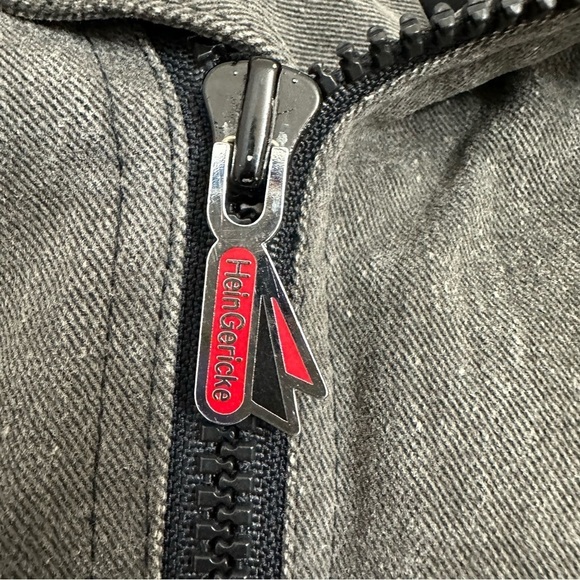 Hein Gerick Motorcycle Jacket 100% Cotton with Genuine Leather Trim Shell - Picture 8 of 15